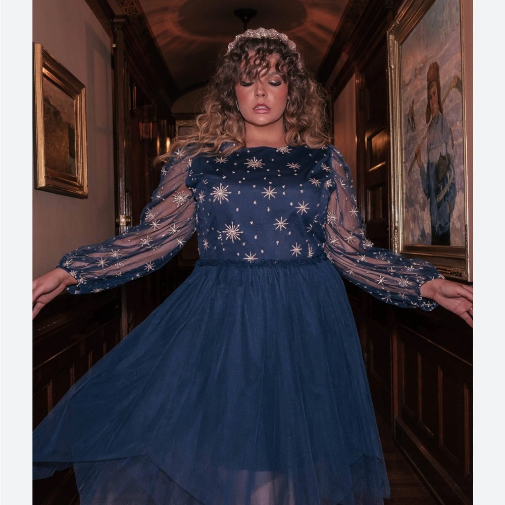 JessaKae Mystic Dress - Navy Blue